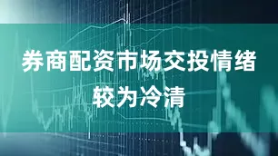 券商配资市场交投情绪较为冷清